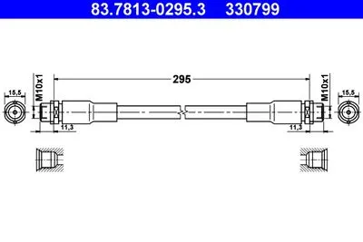 Тормозной шланг ATE 83.7813-0295.3
