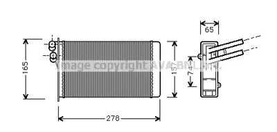 Радиатор печки AVA QUALITY COOLING AI6097