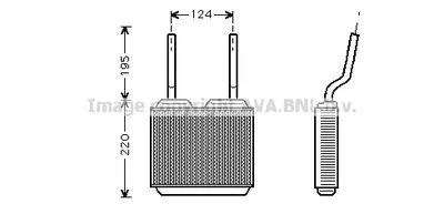 Радиатор печки AVA QUALITY COOLING OL6132