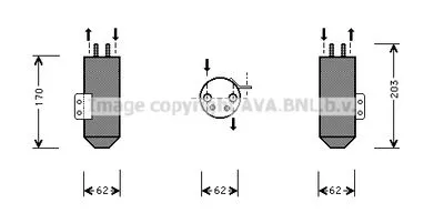 Осушитель кондиционера AVA QUALITY COOLING PED020