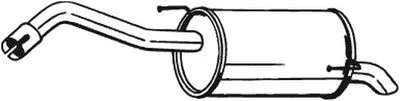 Задняя банка глушителя BOSAL 145-127