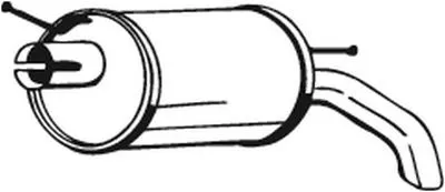 Задняя банка глушителя BOSAL 154-511