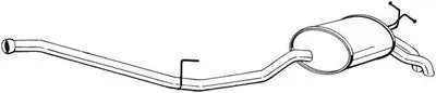 Задняя банка глушителя BOSAL 287-087