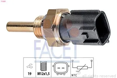 Датчик температуры масла FACET 7.3225