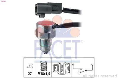 Датчик заднего хода FACET 7.6197
