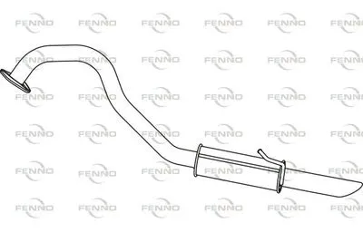 Задняя банка глушителя FENNO P4119