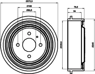 Тормозной барабан MINTEX MBD029