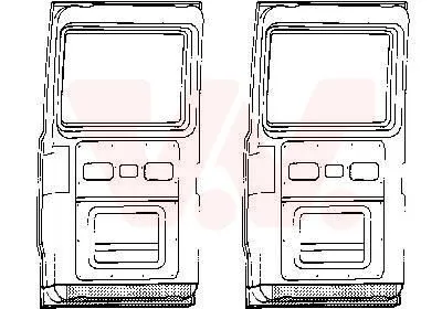 Задняя дверь VAN WEZEL 3050249