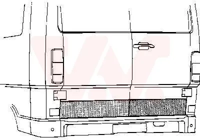 Задняя дверь VAN WEZEL 3070149
